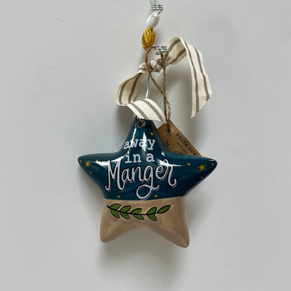 MANGER W/CAMEL STAR ORNAMENT-2109