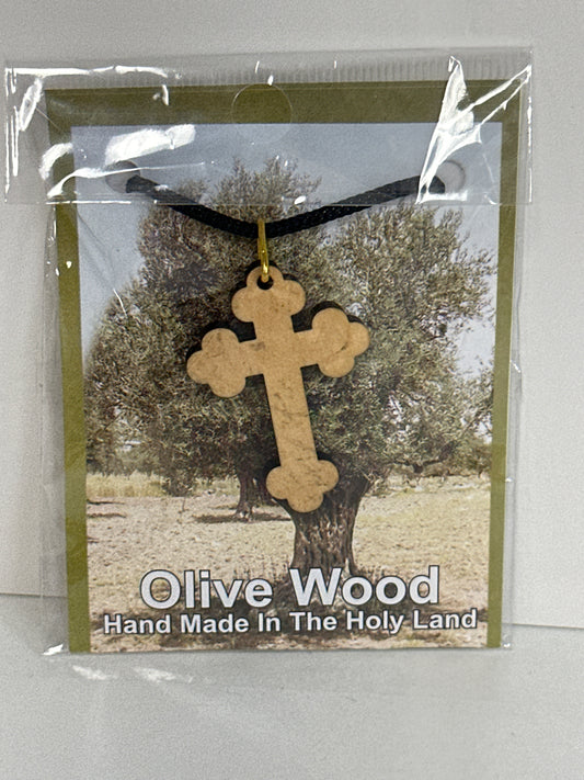 OLIVE WOOD NECKLACE-2697