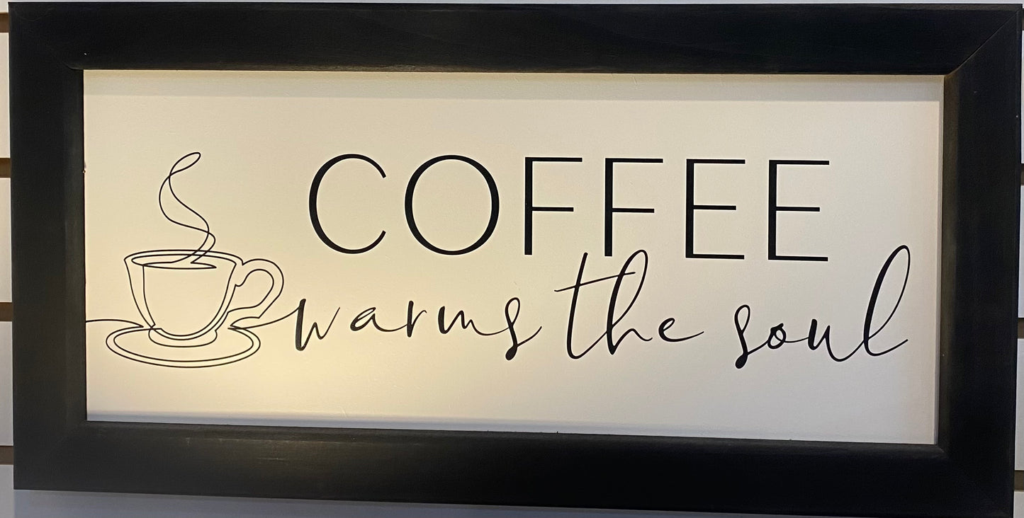 COFFEE WARMS THE SOUL PLQ-4077