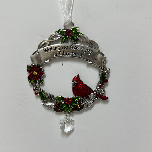 LOVE & JOY CARDINAL ORNAMENT-7567