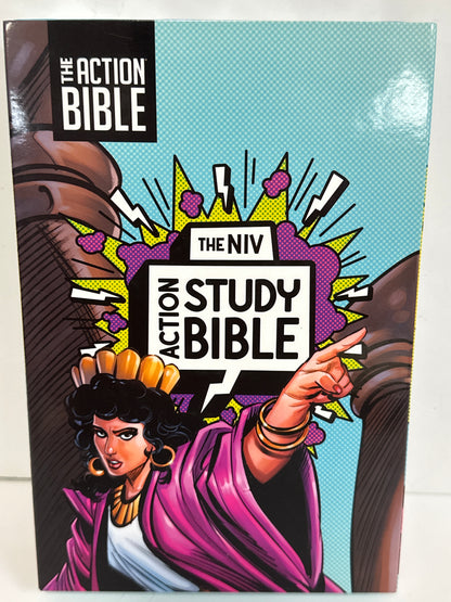 NIV THE ACTION STUDY BIBLE AQUA-7425