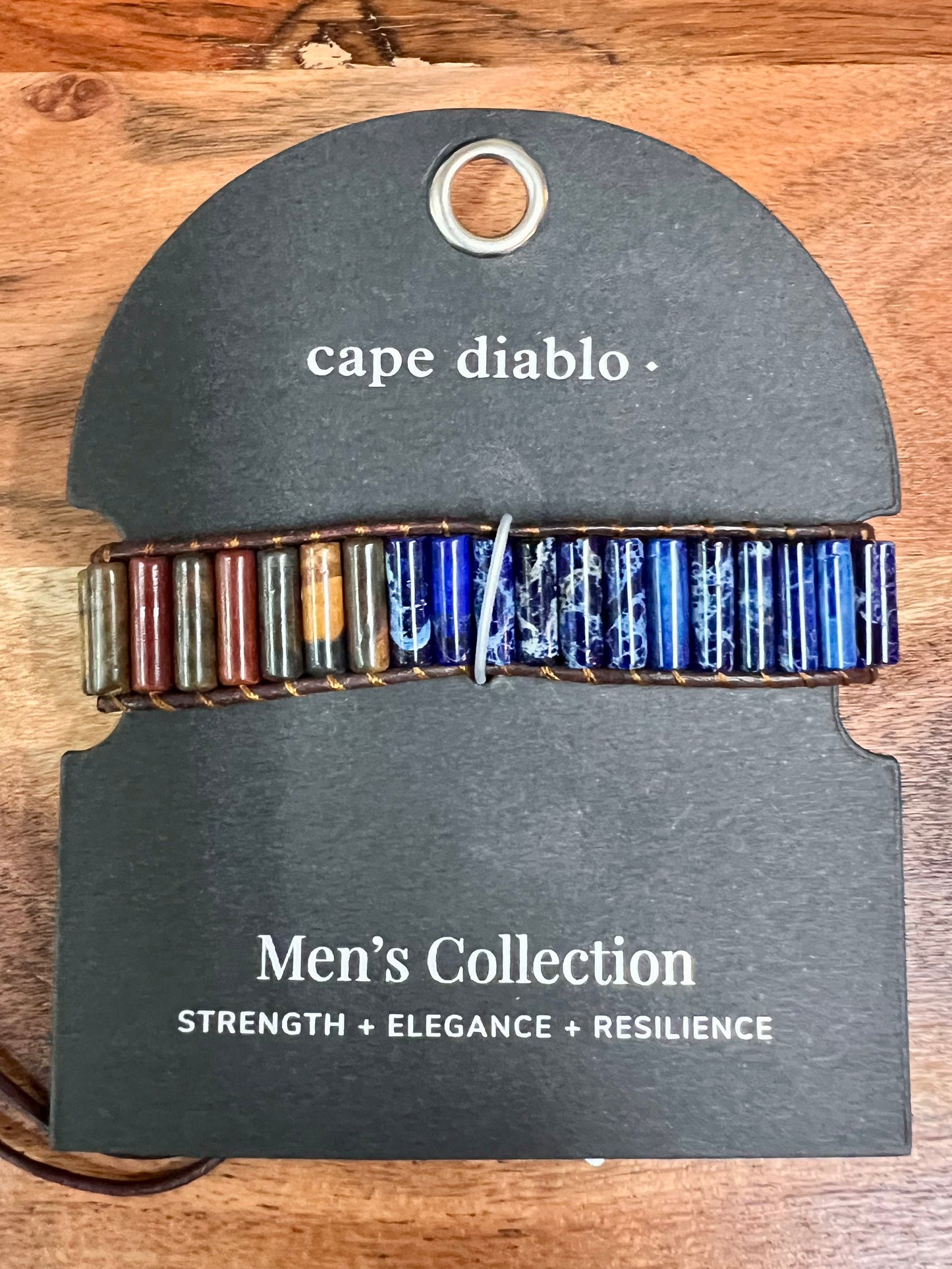WARRIOR JASPER MENS BRACELET-3833