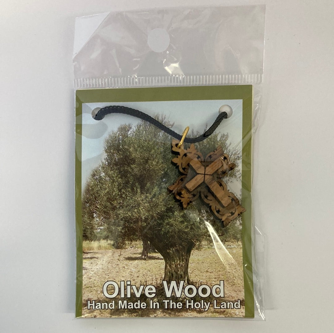 OLIVE WOOD NECKLACE-2666