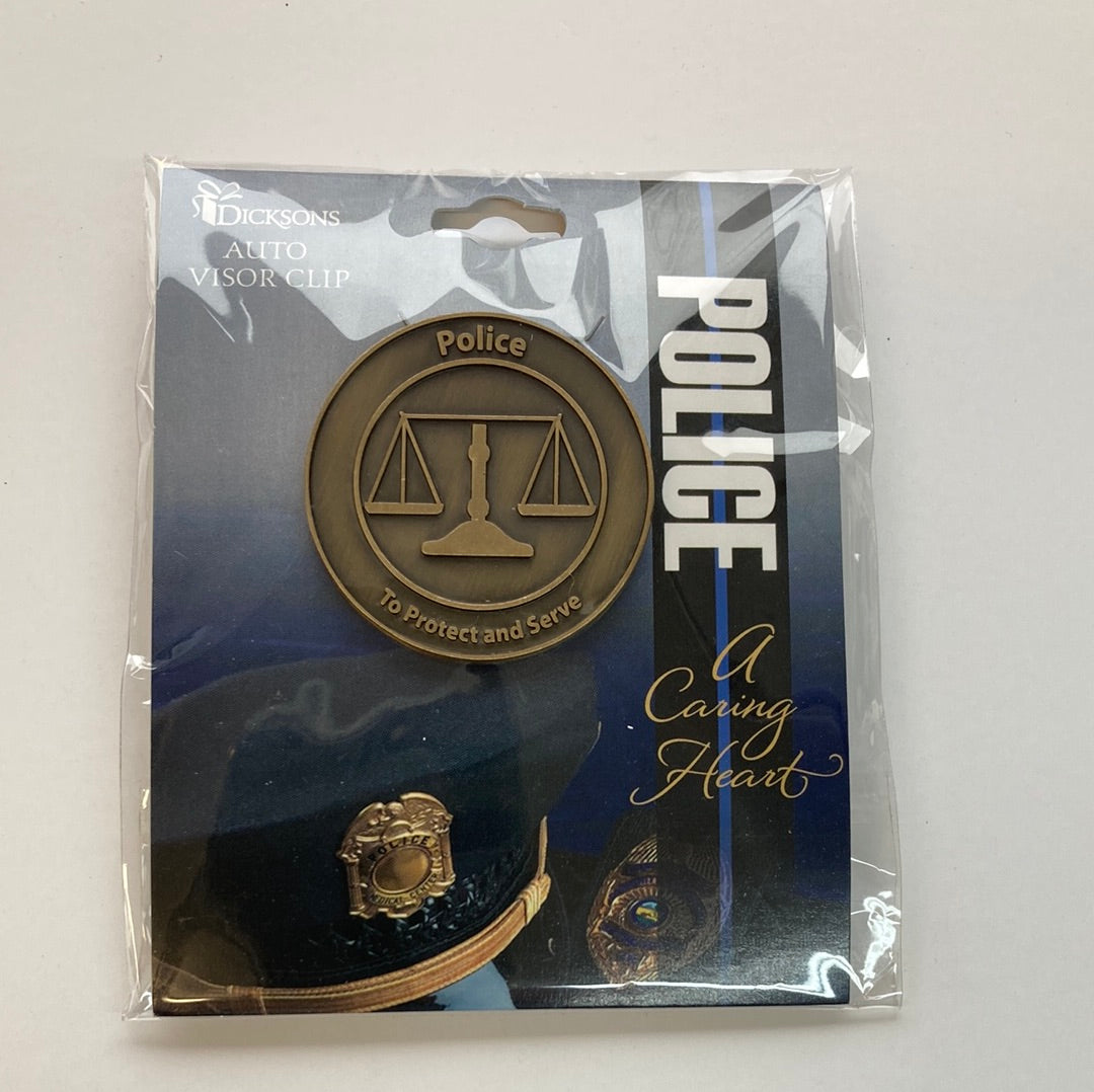 POLICE AUTO VISOR CLIP-6165