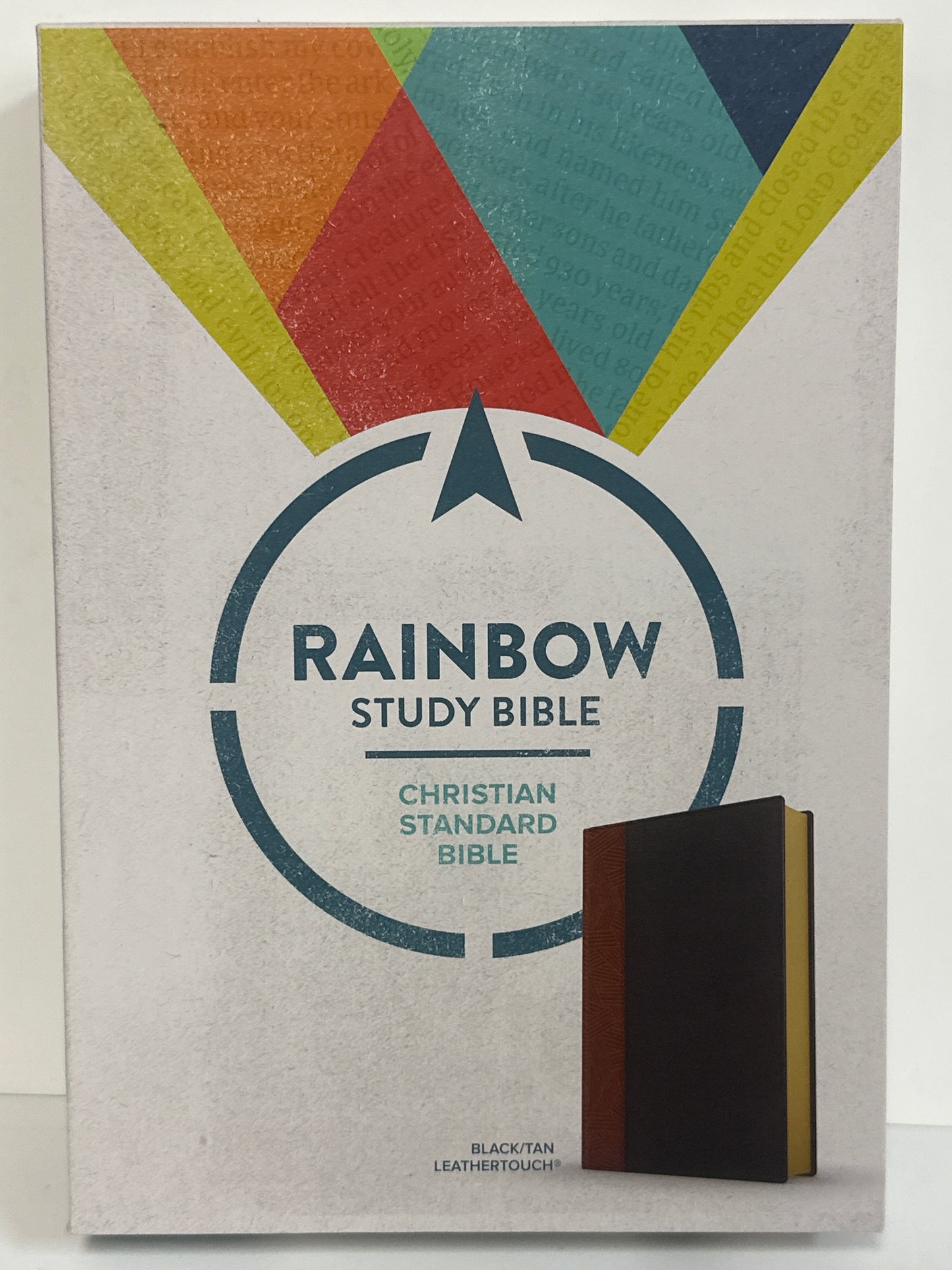 RAINBOW STUDY BIBLE BLK/TAN-1878