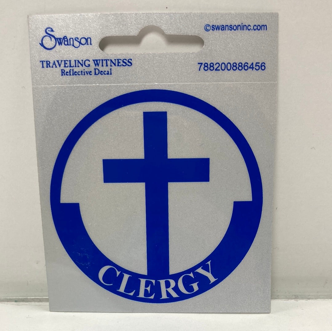 CLERGY REFLECTIVE STICKERS-6456