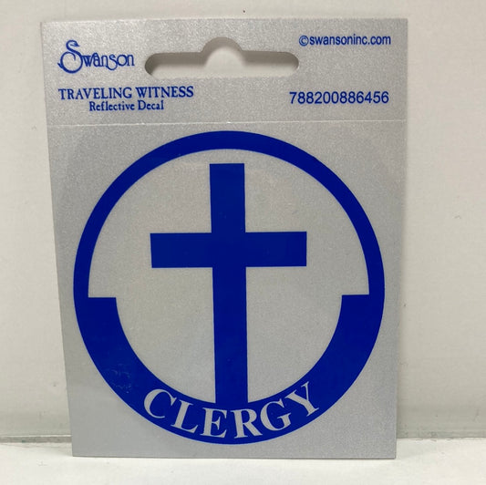 CLERGY REFLECTIVE STICKERS-6456