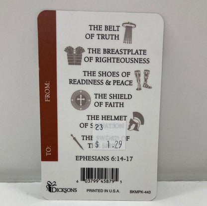 FULL ARMOR OF GOD POCKETCARD-8795