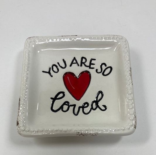 YOU ARE SO LOVED TRINKET TRAY-5005