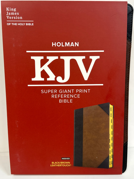 KJV SUPER GP REF BIBLE BLK/BRN-3073