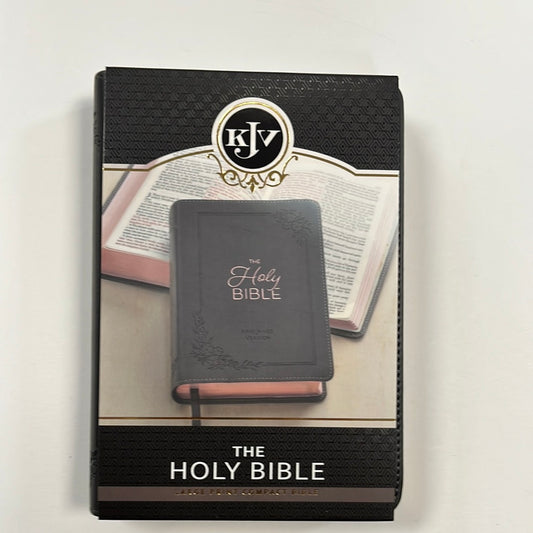 KJV LP COMPACT BIBLE GRAY-9276