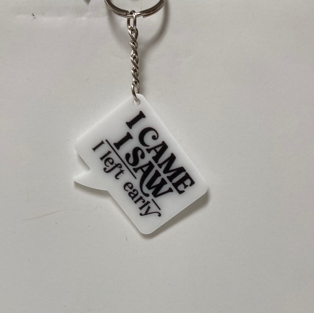 I CAME I SAW KEY RING-3737