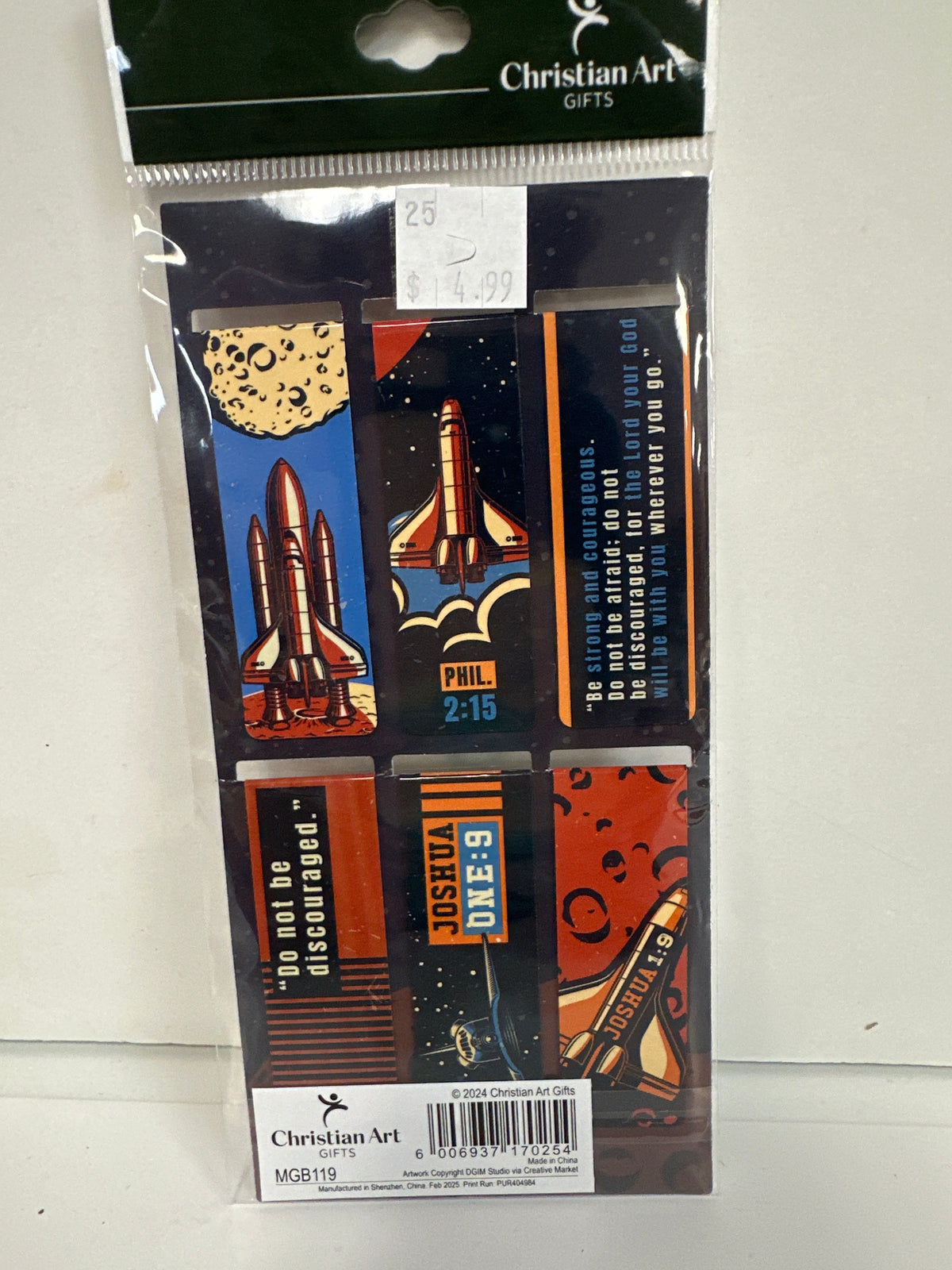 BE STRONG MAGNETIC BOOKMARKS-0254