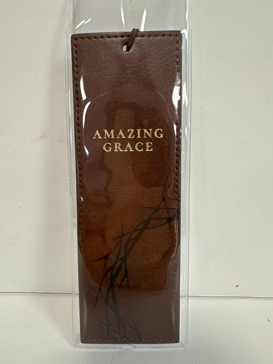 AMAZING GRACE CROWN OF THORNS BROWN BOOKMARK-0152