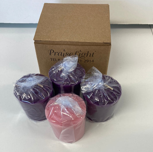 ADVENT CANDLES SET OF 4-6669