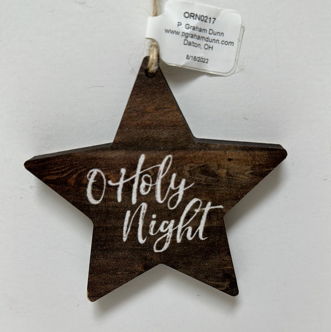 O HOLY NIGHT STAR ORN-4323