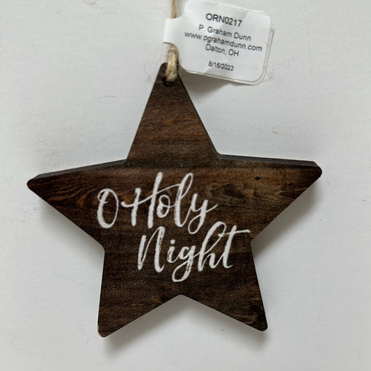 O HOLY NIGHT STAR ORN-4323