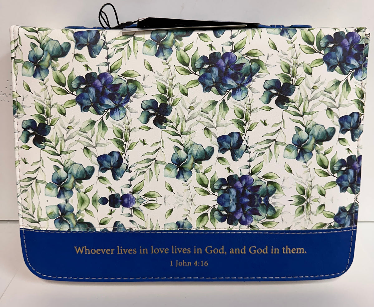 LOVE WATERCOLOR FLOWER XL BIBLE COVER-6490