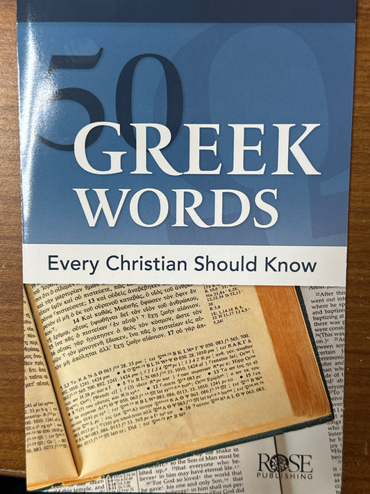 50 GREEK WORDS EVERY CHRISTIAN PAMPHLET-1894