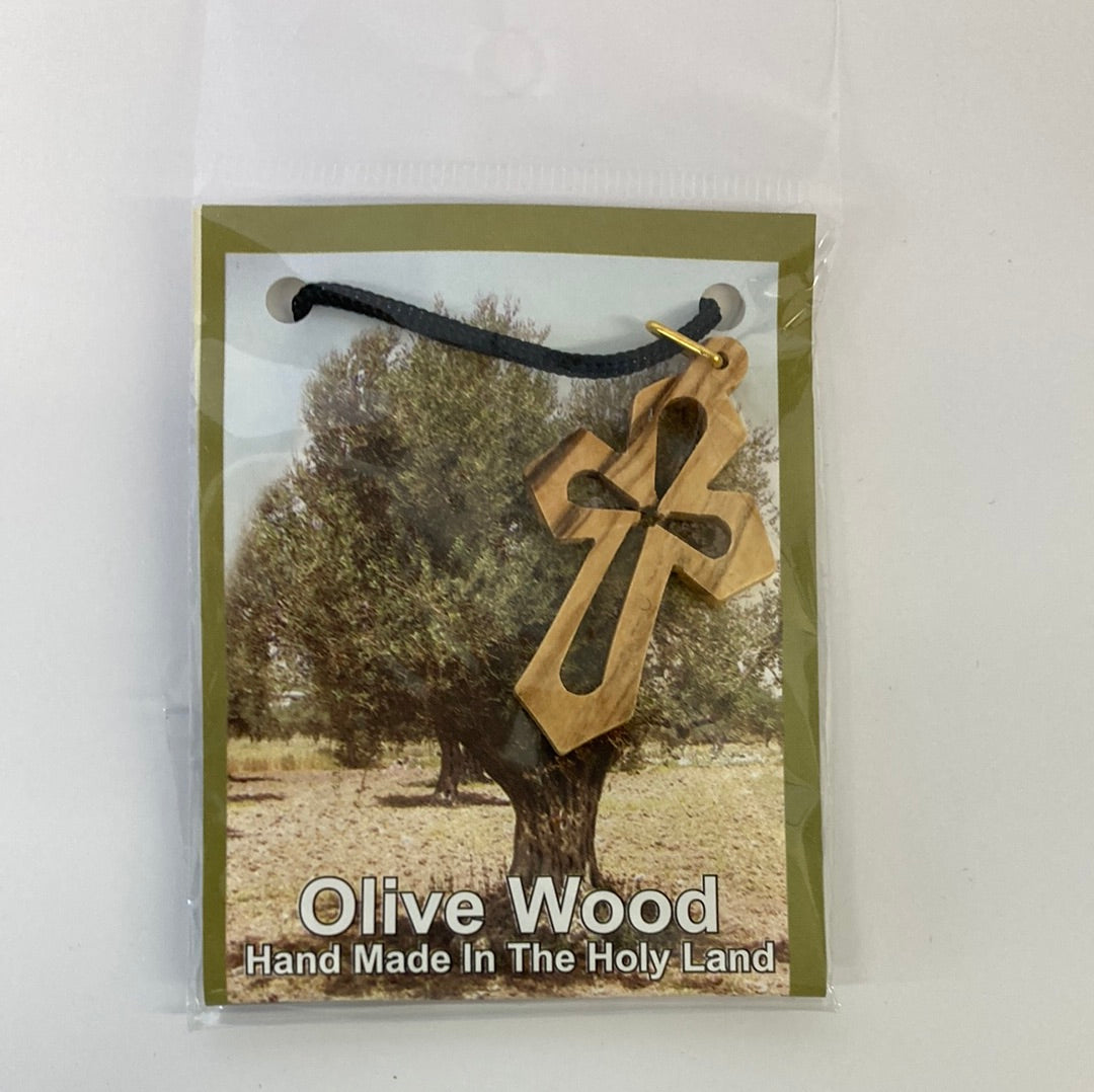 OLIVE WOOD NECKLACE-2604