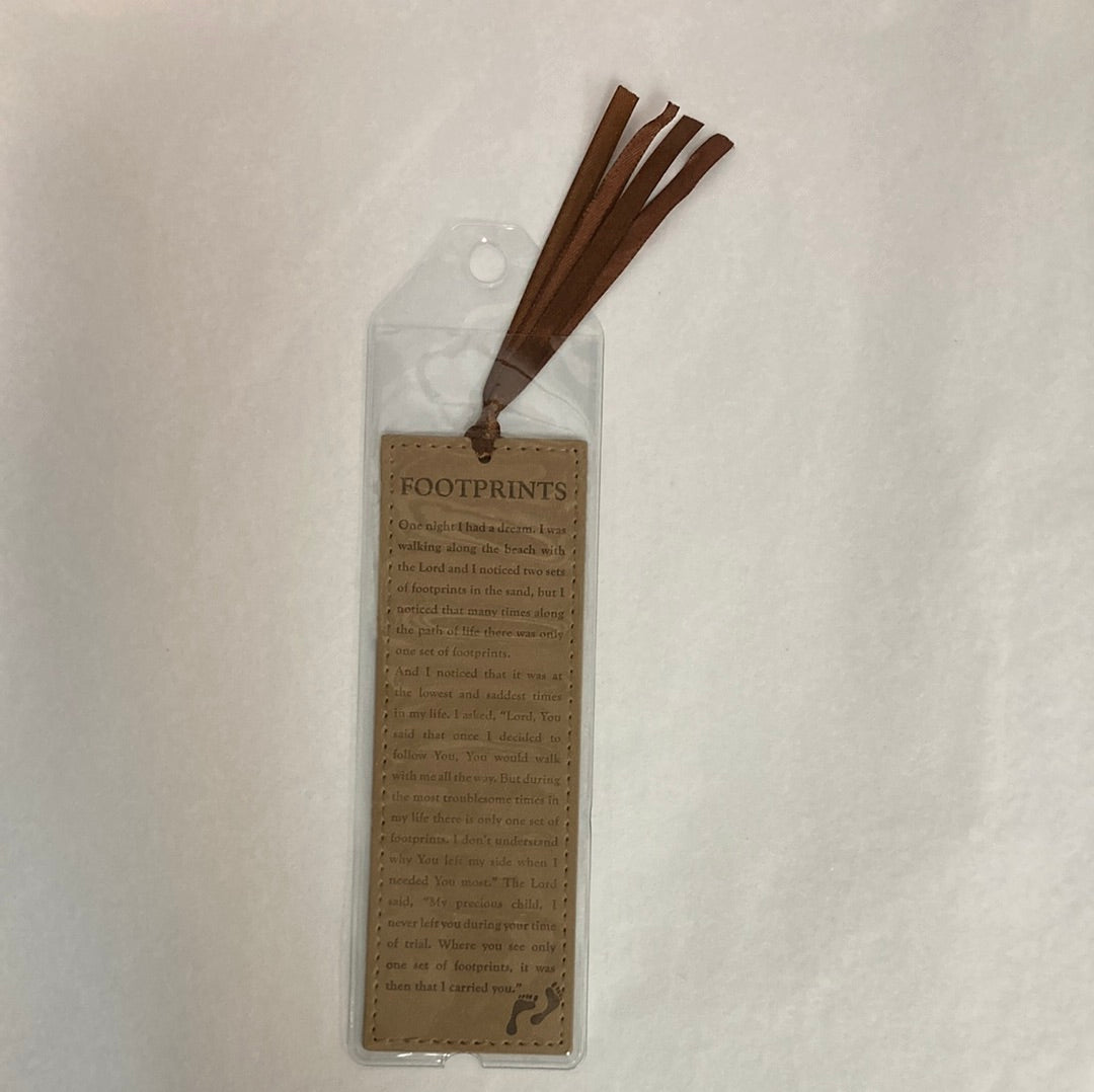 FOOTPRINTS F LEATHER BOOKMARK-0141