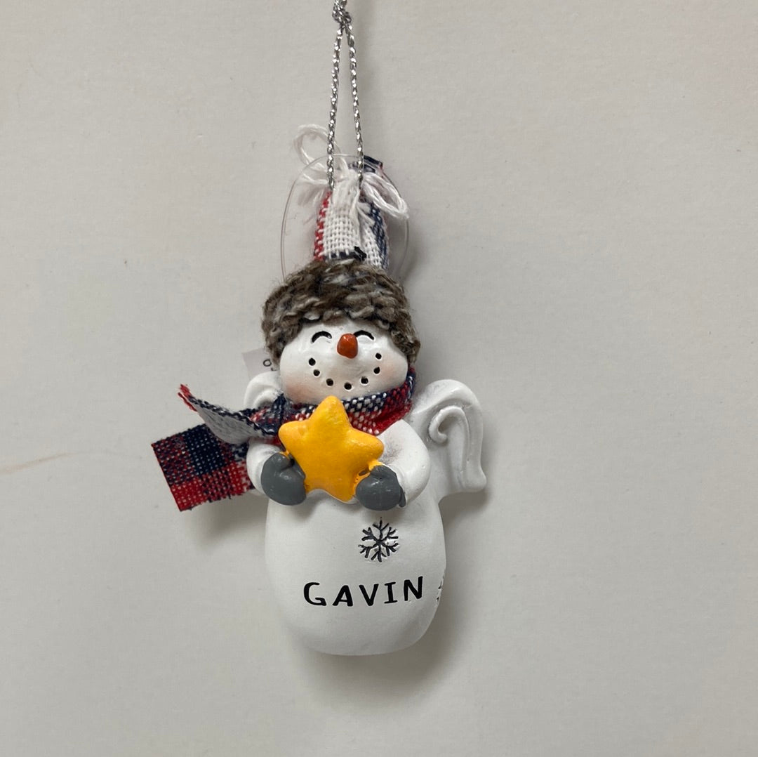 GAVIN SNOW ANGEL ORNAMENT-6692