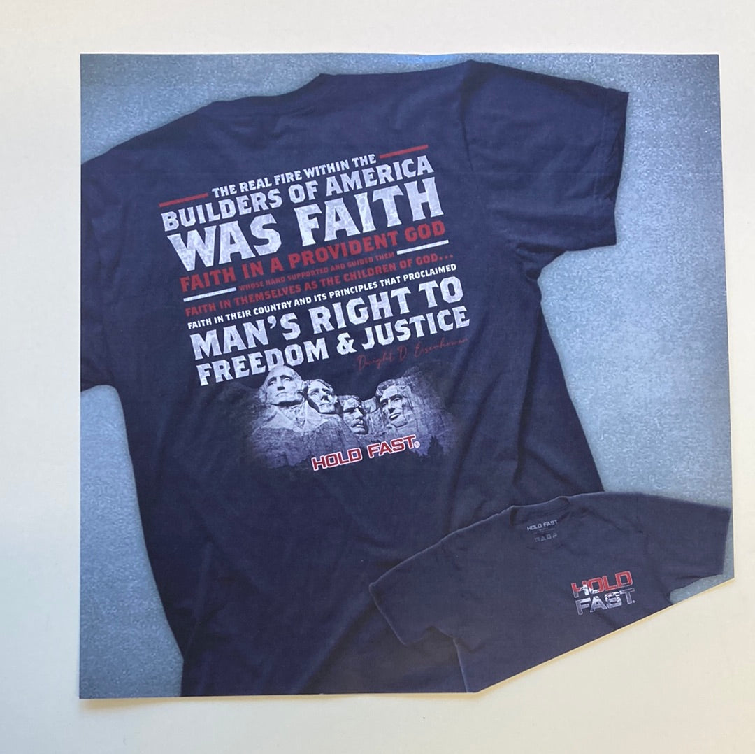 BUILDERS OF AMERICA/RUSHMORE HOLD FAST TEE SM-7460