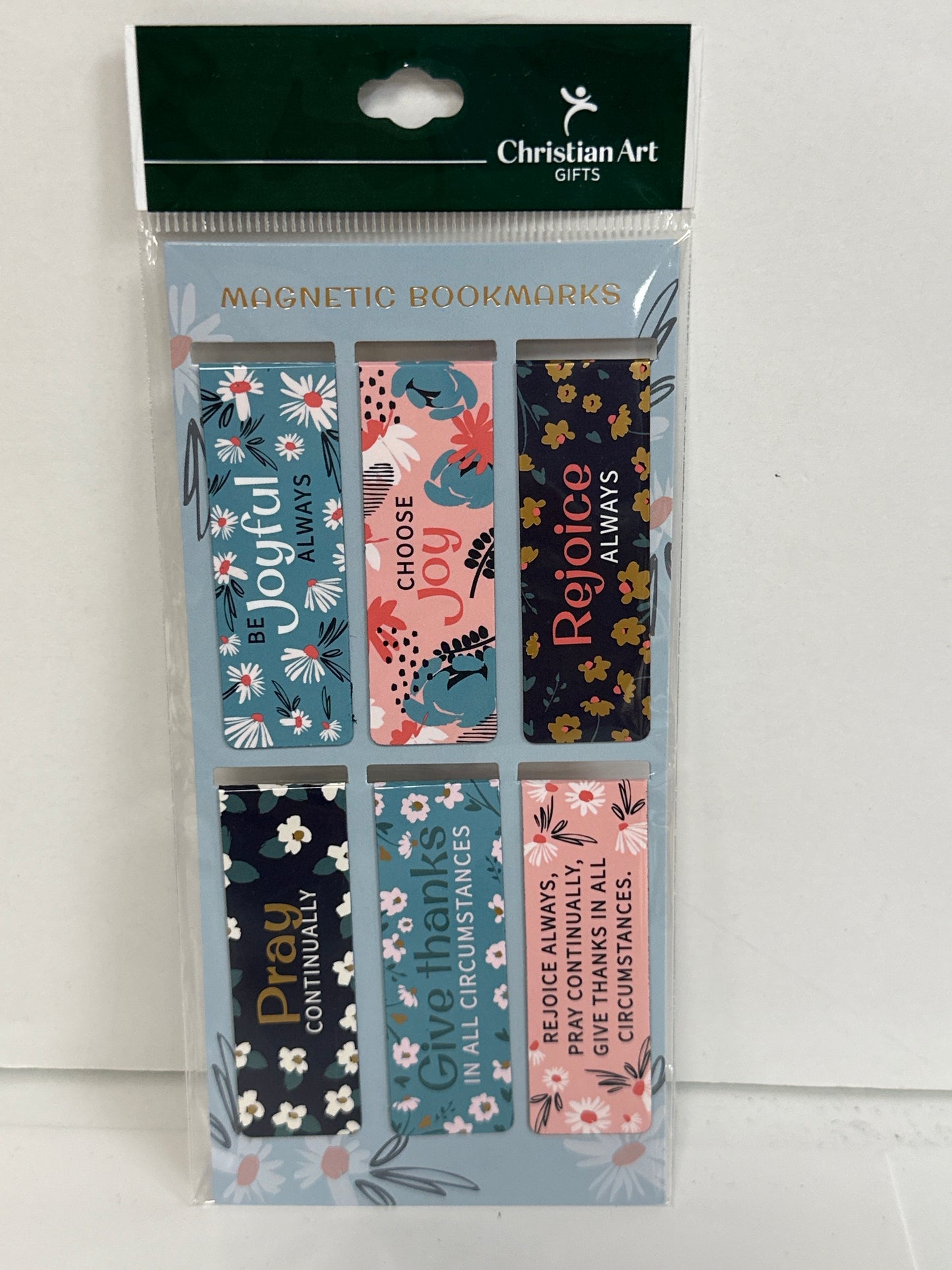 BE JOYFUL ALWAYS MAGNETIC BOOKMARKS-4573