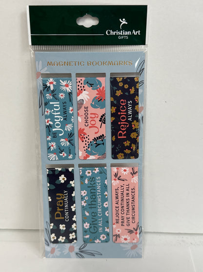 BE JOYFUL ALWAYS MAGNETIC BOOKMARKS-4573
