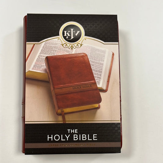 KJV COMP LG PRINT BRN BIBLE-7337