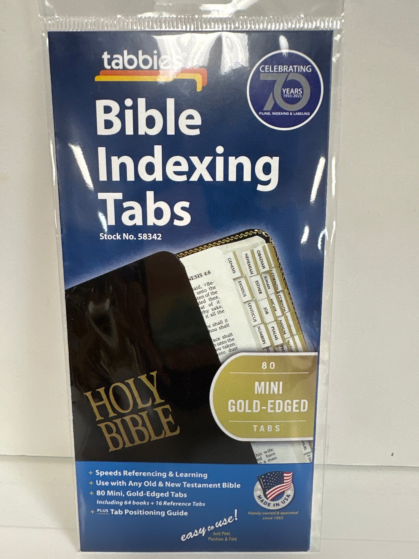 MINI GOLD EDGED BIBLE TABS-3423