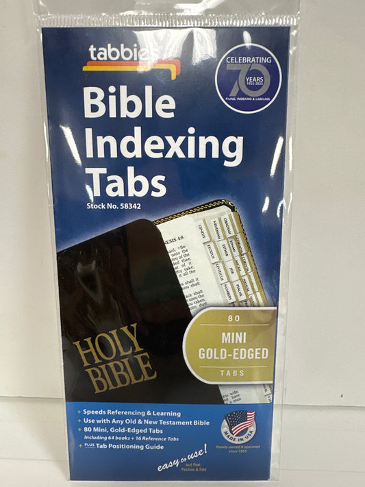 MINI GOLD EDGED BIBLE TABS-3423