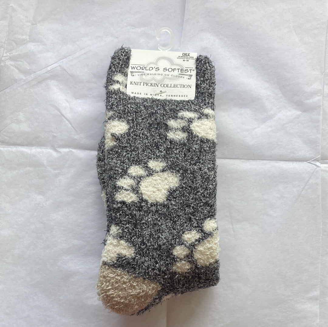 LADIES SOCKS/PAWPRINTS 942-3981