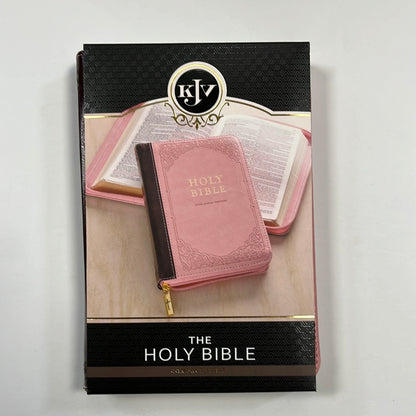 KJV COMPACT BIBLE PINK/BURGUNDY