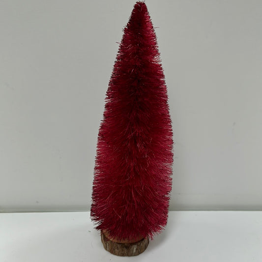 RED LARGE BOTTLE BRUSH TREE-0444