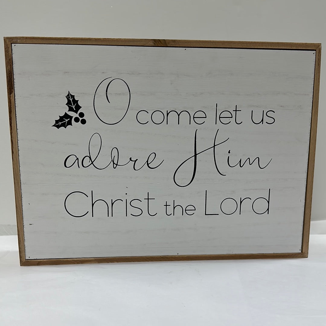WOOD CUTOUT REVERS LED NATIVITY-3825