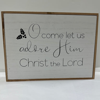 WOOD CUTOUT REVERS LED NATIVITY-3825