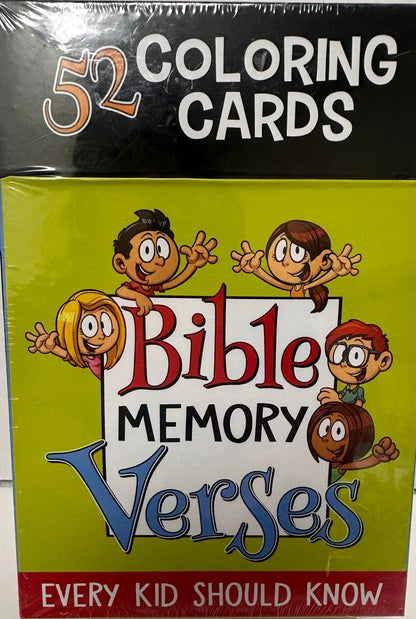 BIBLE MEMORY VERSES COLORING CARDS-3487