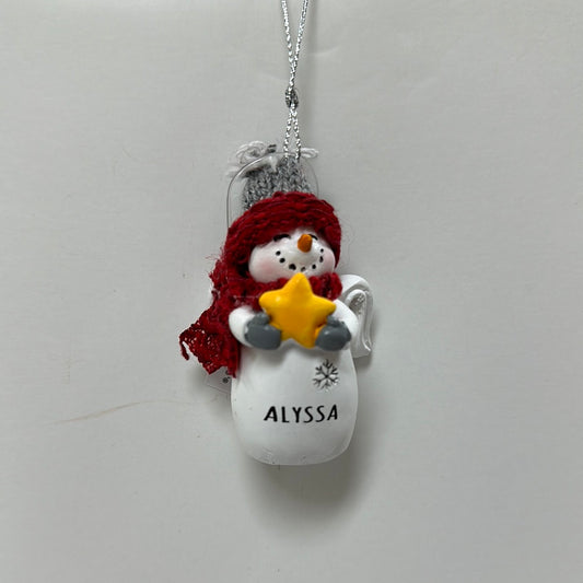 ALYSSA SNOW ANGEL ORNAMENT-6005