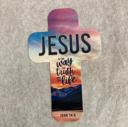 THE WAY TRUTH LIFE CROSS BOOKMARK-1573