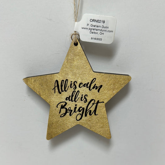 ALL IS CALM ALL IS BRIGHT ORN-4347