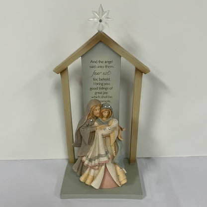NATIVITY SET/2 W/CRECHE-7613