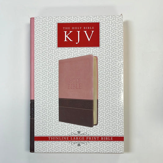 KJV LG PRINT BRN/PNK BIBLE-7528