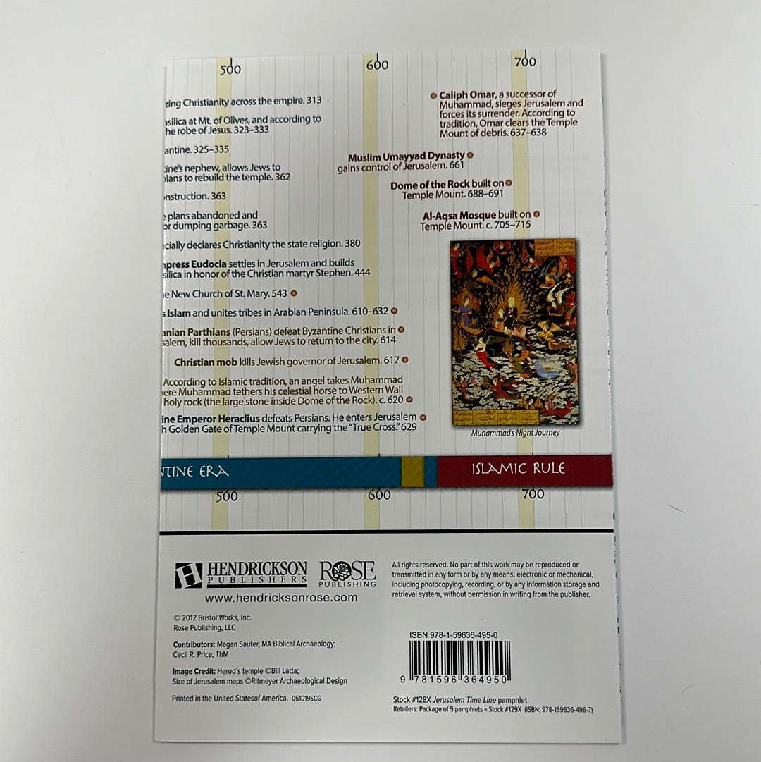 JERUSALEM TIMELINE PAMPHLET-4950