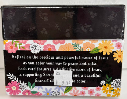 COLORING THE NAMES OF JESUS CARDS-7599