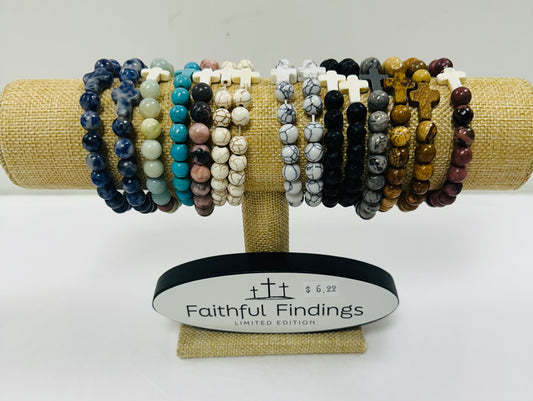 FAITHFUL FINDINGS MEN'S STONE BRACELETS-3538