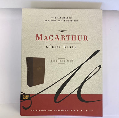 NKJV MAC STUDY BIBLE BROWN INDX-3092
