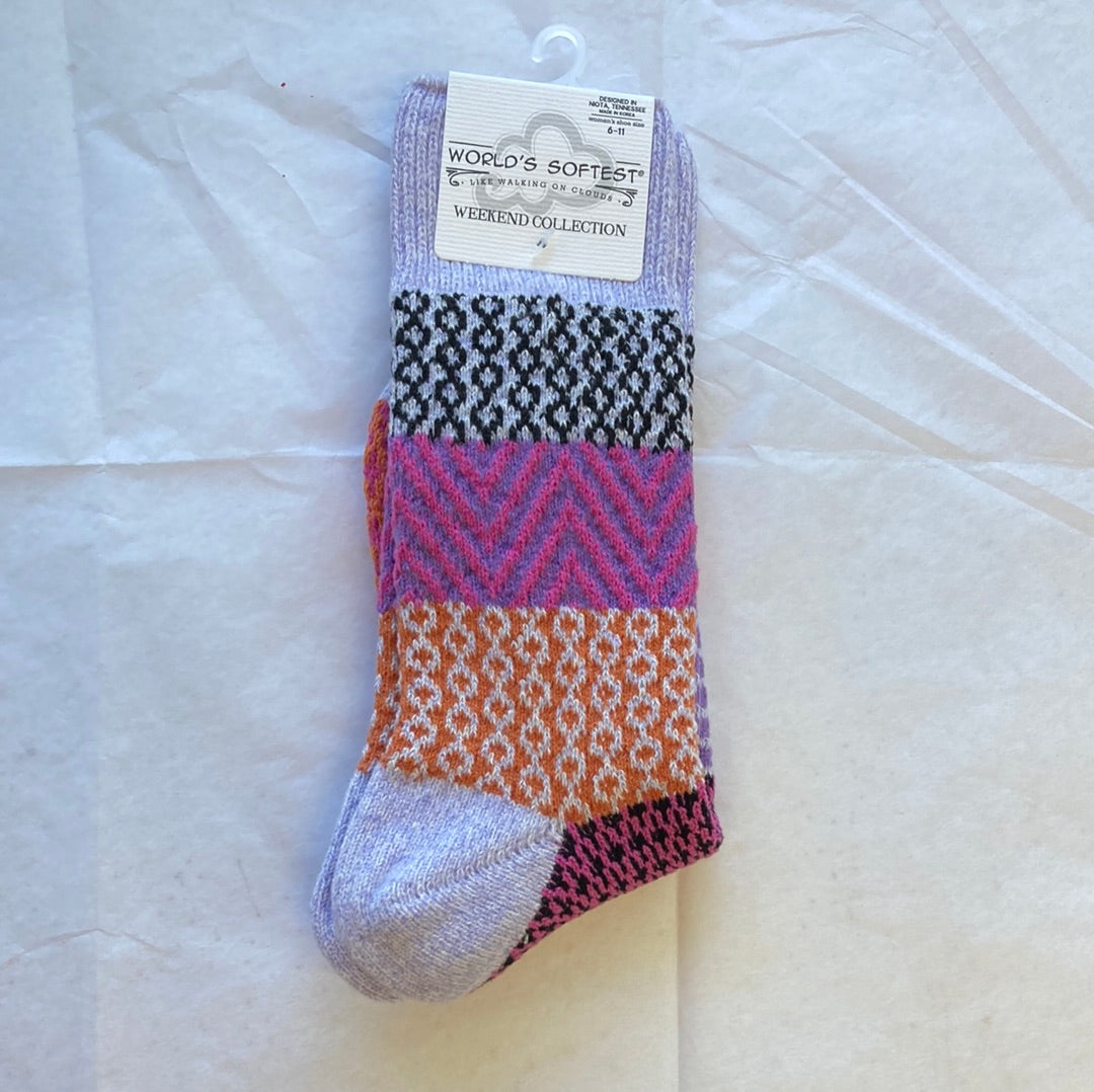 LADIES SOCKS/LAVENDER 464-9372