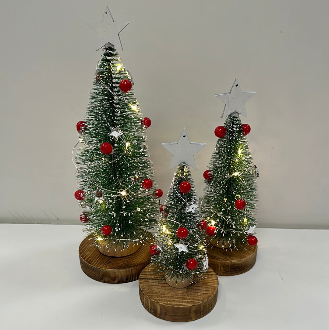 SISAL LED TREES SET/3-2858