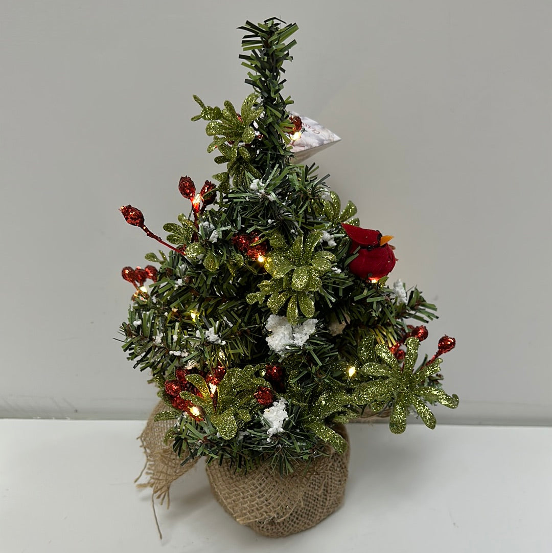 CARDINAL LITE UP EVERGREEN TREE-4770